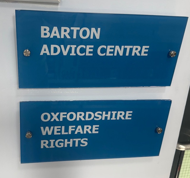 Barton Advice Centre reception
